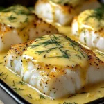 Cabillaud au Four à la Moutarde et Crème Citronnée