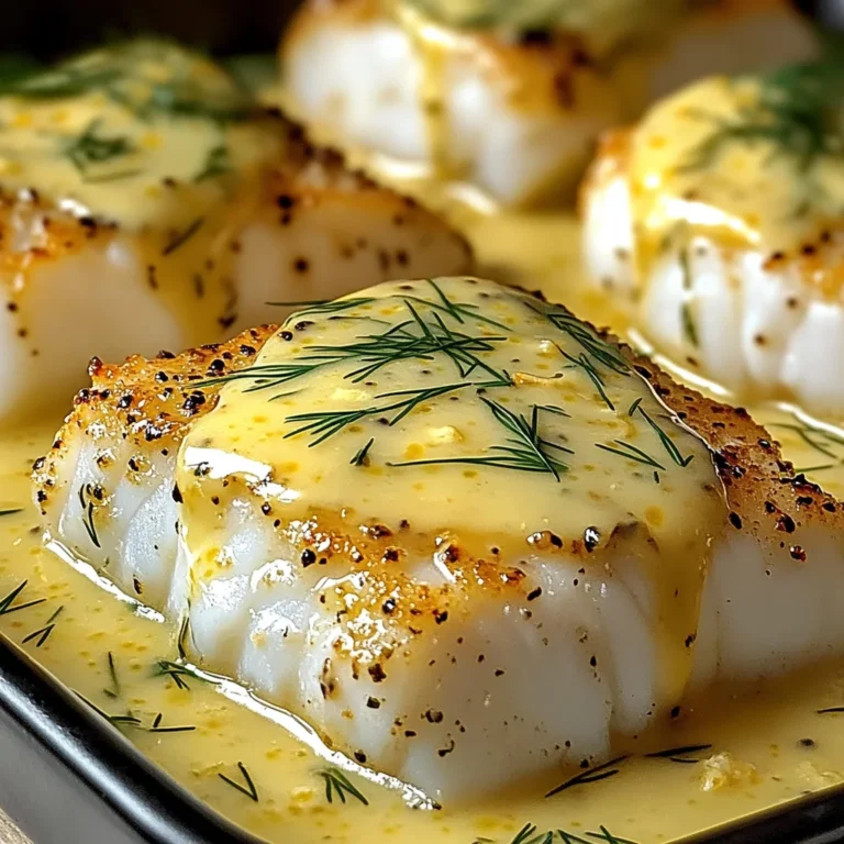 Cabillaud au Four à la Moutarde et Crème Citronnée