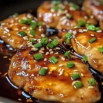 Escalopes de Poulet Caramélisées à l'Ail, Miel et Sauce 