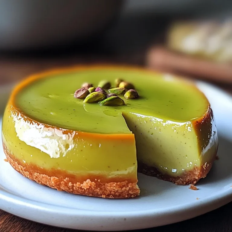 Flan Pistache Maison : Une Douceur Crémeuse à Déguster Sans Modération