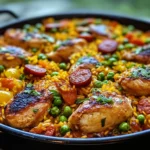 Recette de paella au poulet et chorizo : un plat savoureux à partager